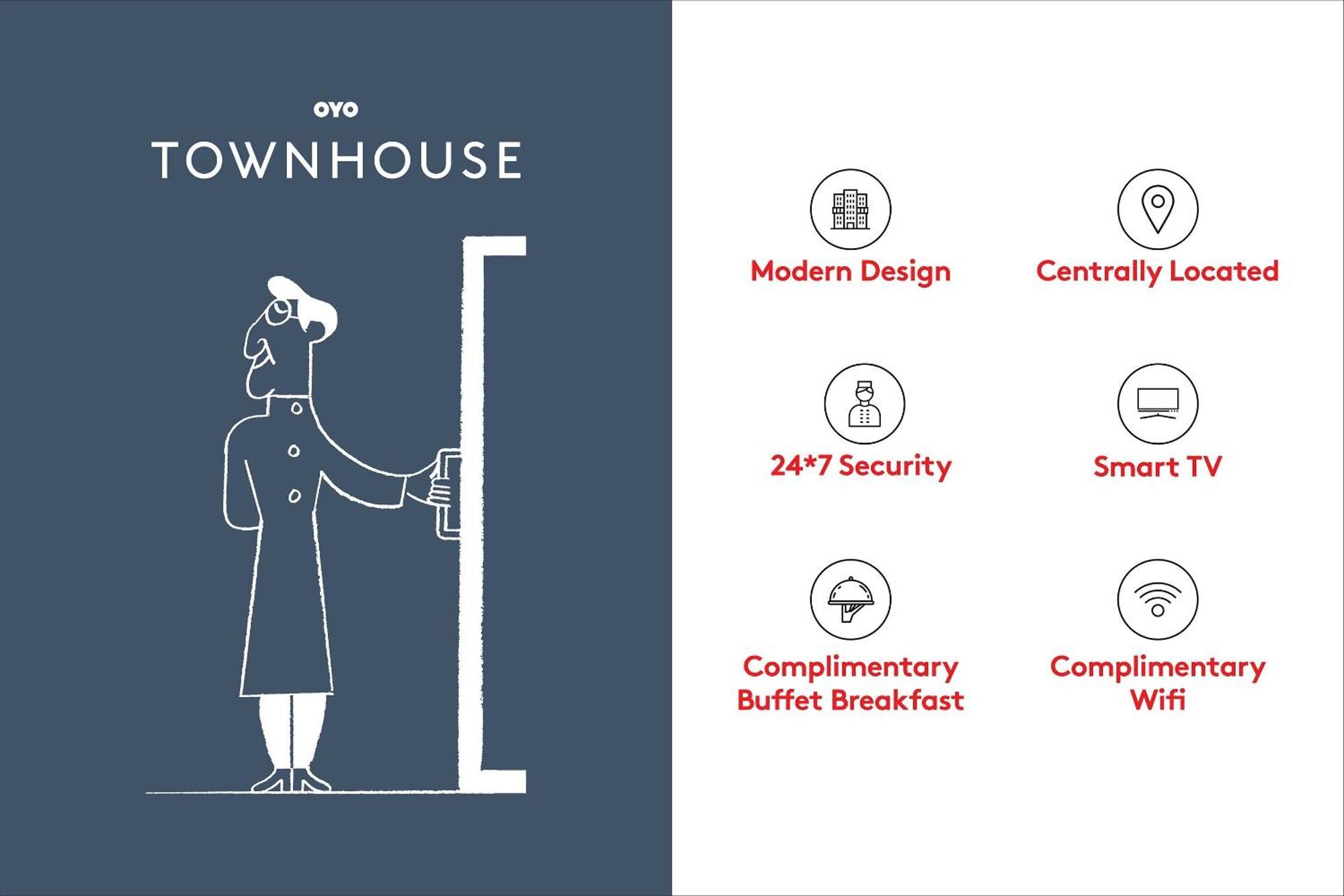 Townhouse Che Sigma Hotell Hyderabad Exteriör bild